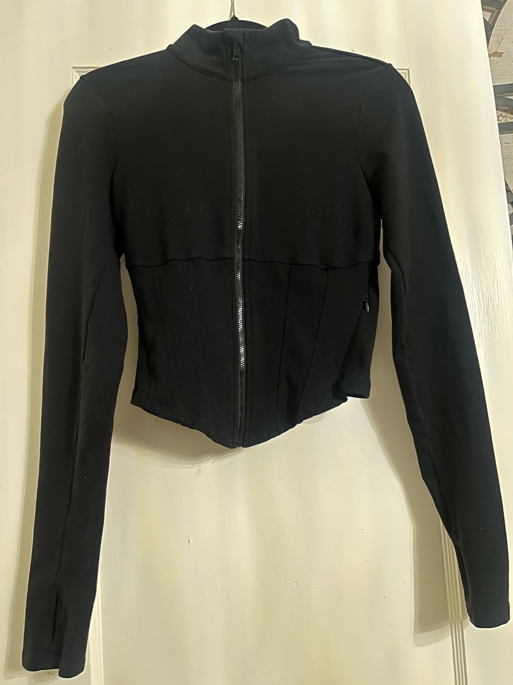 Alo Airbrush Corset Full Zip Jacket